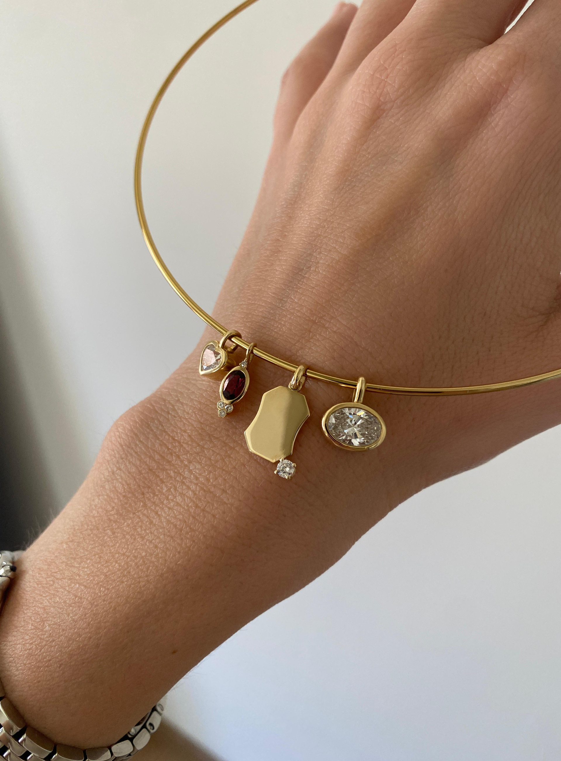 Octagon Diamond Charm